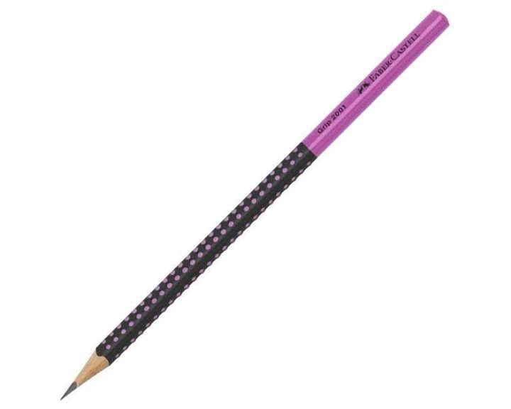 Μολύβι Grip Faber Castell Δίχρωμο Μαύρο/Ροζ 517011