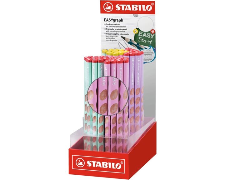 Μολύβι Stabilo Easy Graph Pastel Για Αριστερόχειρες 321/16 HB Pink