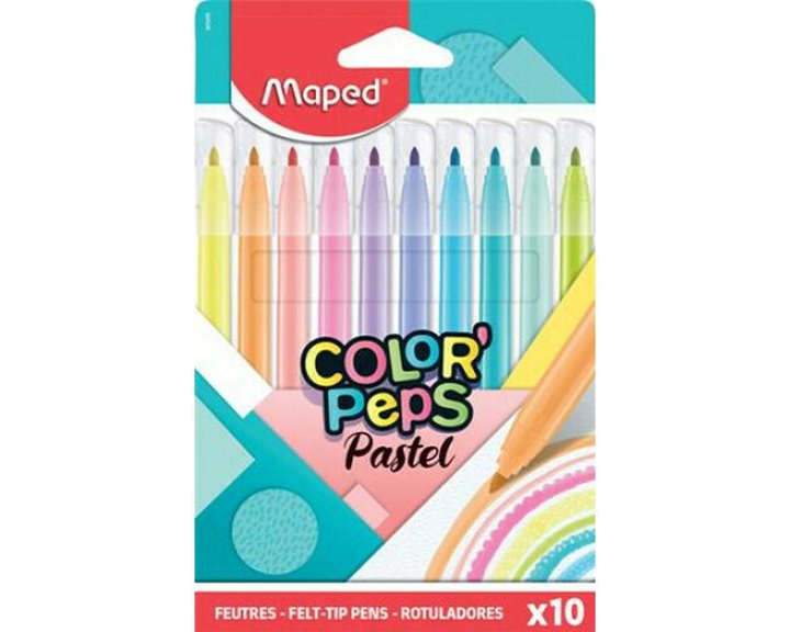 Μαρκαδόρος Maped Color Peps Pastel 10τεμ. 845469
