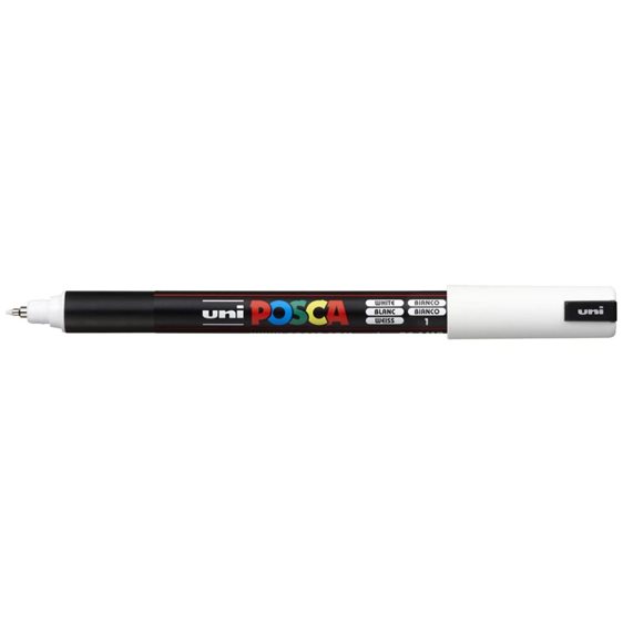 Μαρκαδόρος Uni Posca PC-1MR Λευκό