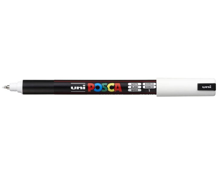Μαρκαδόρος Uni Posca PC-1MR Λευκό