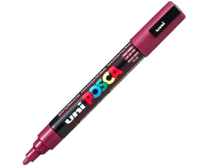 Μαρκαδόρος Uni Posca PC-5M Red Wine