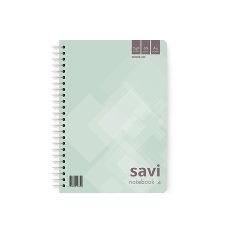 Τετράδιο Σπιράλ Savi Pop Α4 4θ. 240σελ.