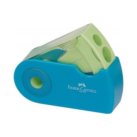 Ξύστρα Διπλή Faber Castel Sleeve Δίχρωμη 182704
