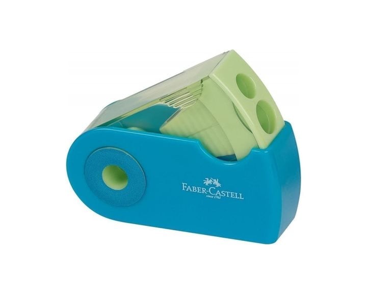 Ξύστρα Διπλή Faber Castel Sleeve Δίχρωμη 182704