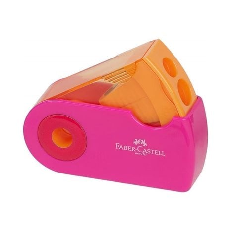 Ξύστρα Διπλή Faber Castel Sleeve Δίχρωμη 182704