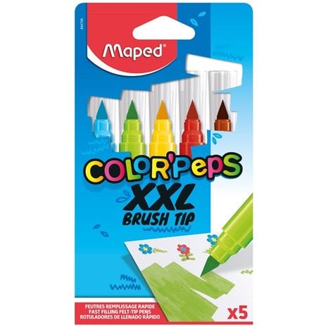 Μαρκαδόρος Maped Brush XXL 5τεμ. 844705