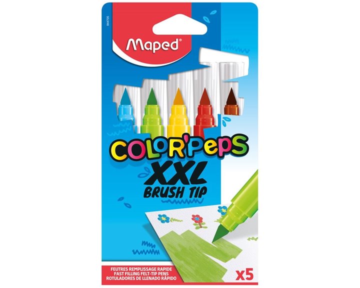 Μαρκαδόρος Maped Brush XXL 5τεμ. 844705