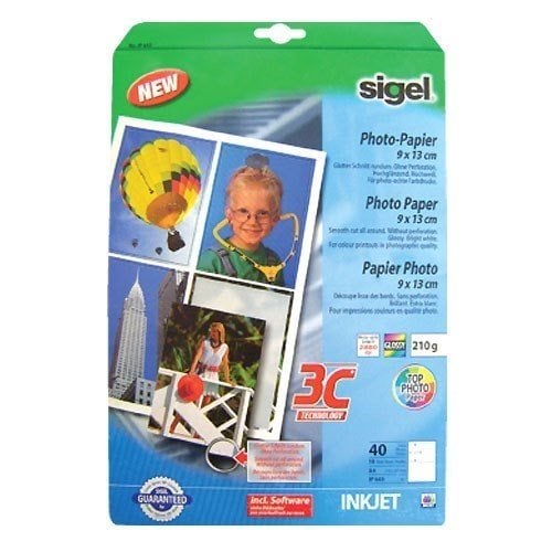 Χαρτί Sigel Α4 210gr Inkjet Glossy Photopaper 10 Φύλλα IP643