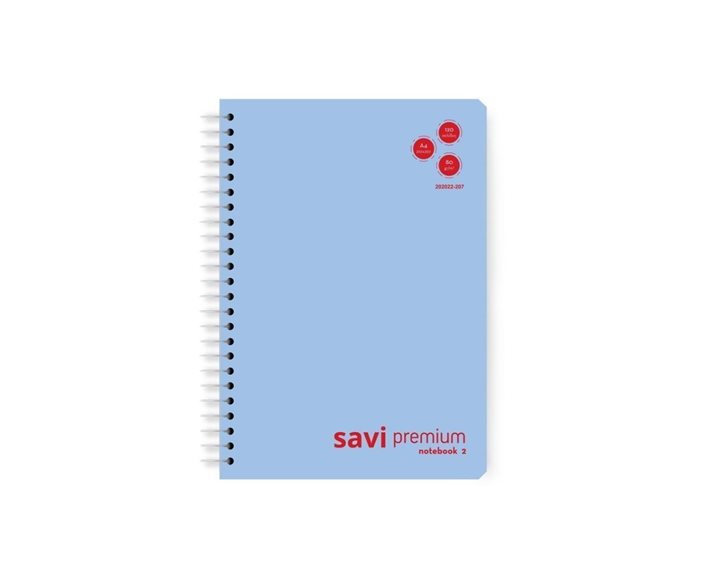 Τετράδιο Σπιράλ Savi Premium Α4 2θ. 120σελ.