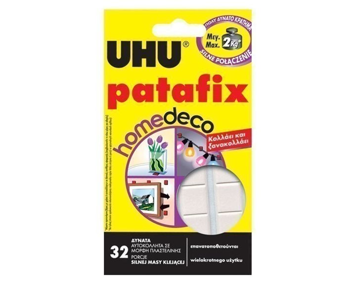 Uhu Patafix Homedeco Αυτοκόλλητα Διπλής Όψης 32 Τεμ