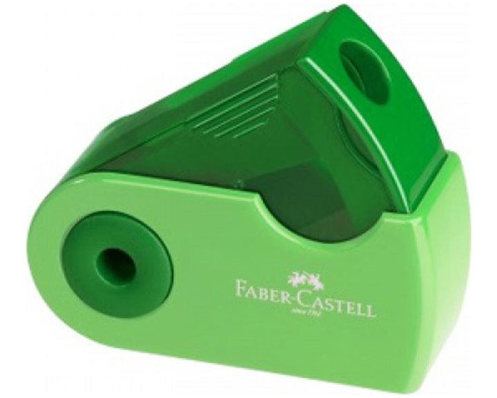 Ξύστρα Faber Castell Μονή Mini Sleeve Δίχρωμη 182714