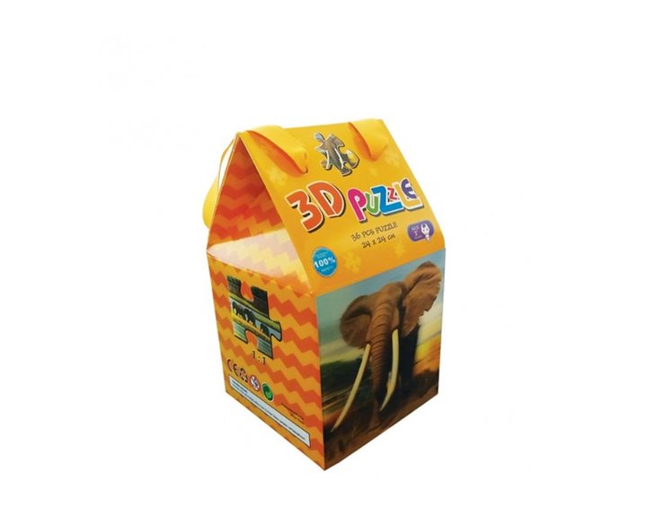 Παζλ 3D 36τμχ 24x24cm Ελέφαντας P101