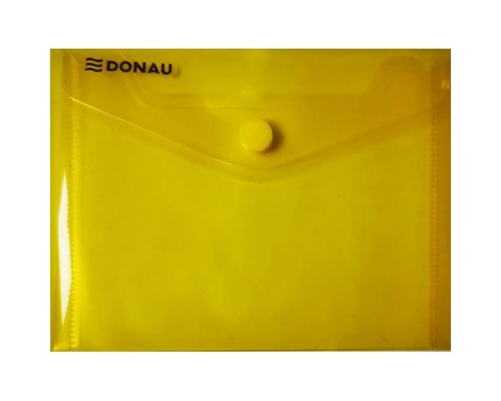 Φάκελος Donau Με Κουμπί PP DL  180mic Κίτρινο