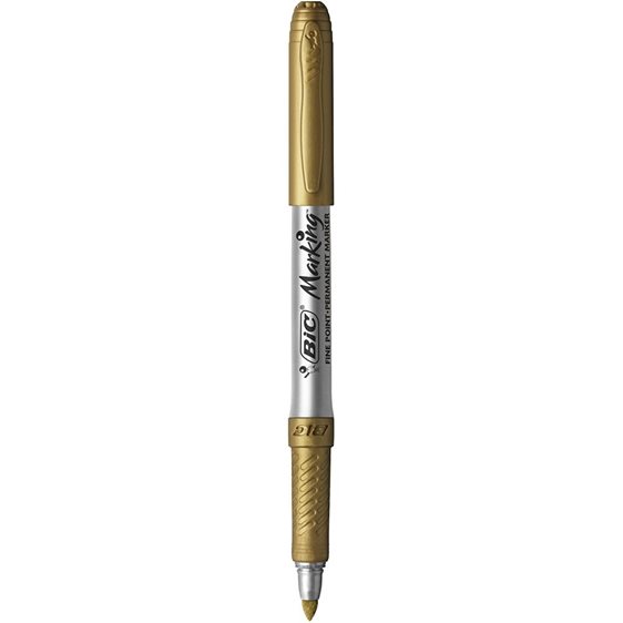 Μαρκαδόρος Markιng Bic Ανεξίτηλος Χρυσό Fine