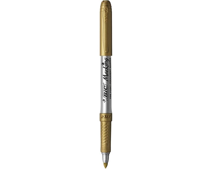 Μαρκαδόρος Markιng Bic Ανεξίτηλος Χρυσό Fine
