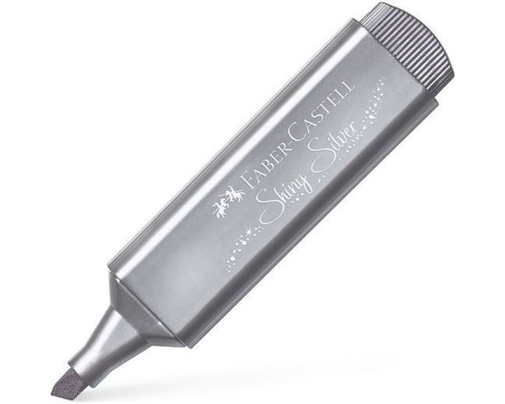 Μαρκαδόρος Υπογράμμισης Faber Castell Metallic Shiny Silver 154661