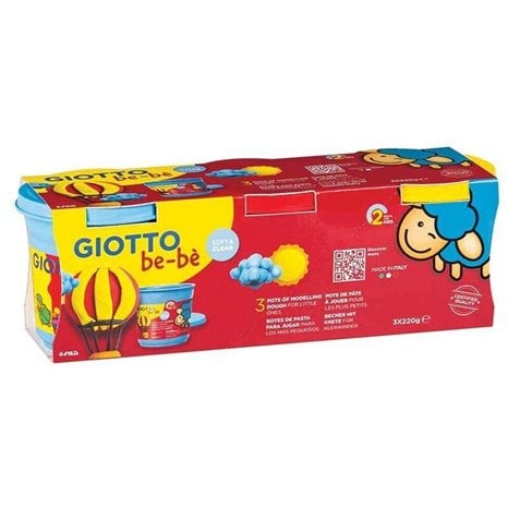 Πλαστοζυμαράκι Με Φυσικά Συστατικά Giotto Bebe 3x220gr