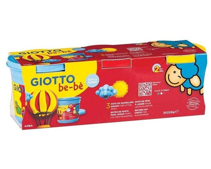 Πλαστοζυμαράκι Με Φυσικά Συστατικά Giotto Bebe 3x220gr