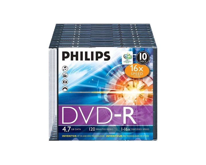 DVD-R Philips 80Min 700MB 52X Slim