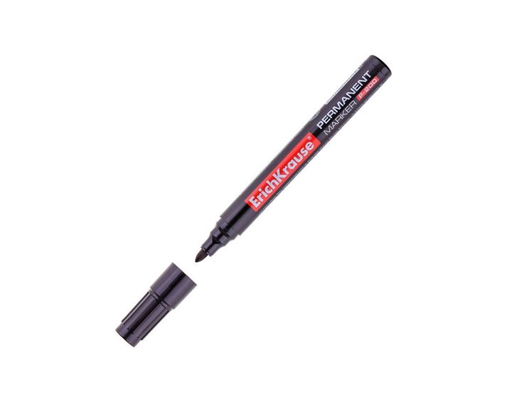 Μαρκαδόρος Ανεξίτηλος ErichKrause P-200 0.8-2.2mm Μαύρος 4777