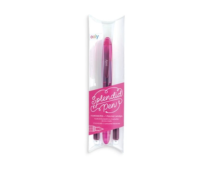 Πέννα Ooly Splendit Fountain Pen Ροζ Χρώμα Σετ με 3 Ανταλλακτικά