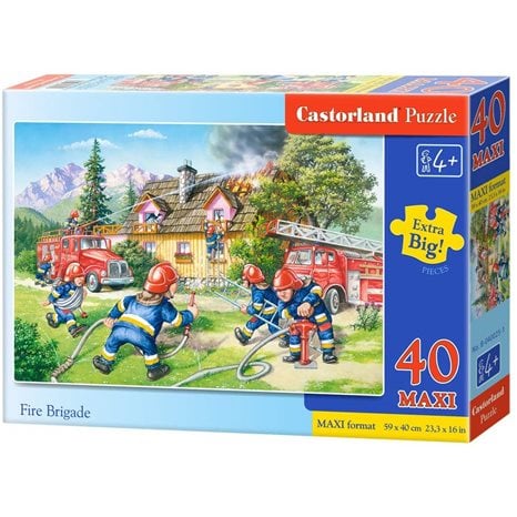 Παζλ Castorland 40 Maxi Fire Brigade 59x40cm B-040025-1