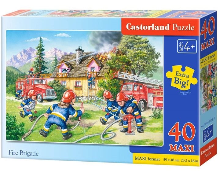 Παζλ Castorland 40 Maxi Fire Brigade 59x40cm B-040025-1