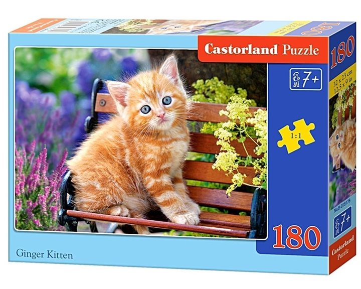 Παζλ Castorland 180τμχ. Ginger Kitten 32x23cm B-018178