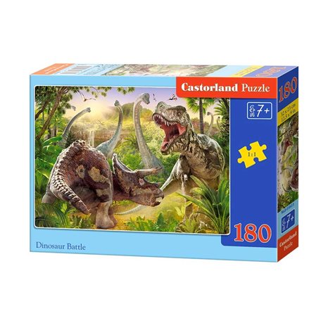 Παζλ Castorland 180τμχ. Dinosaur Battle 32x23cm B-018413
