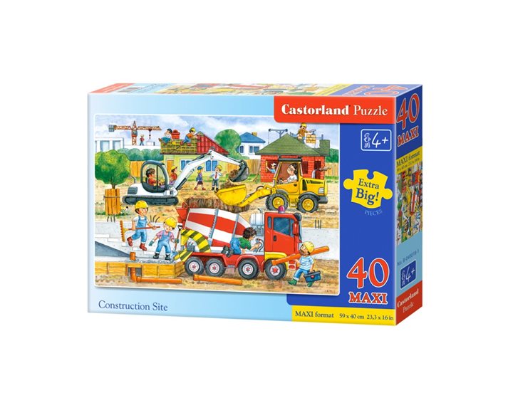 Παζλ Castorland 40 Maxi Construction Site 59x40cm B-040018-1