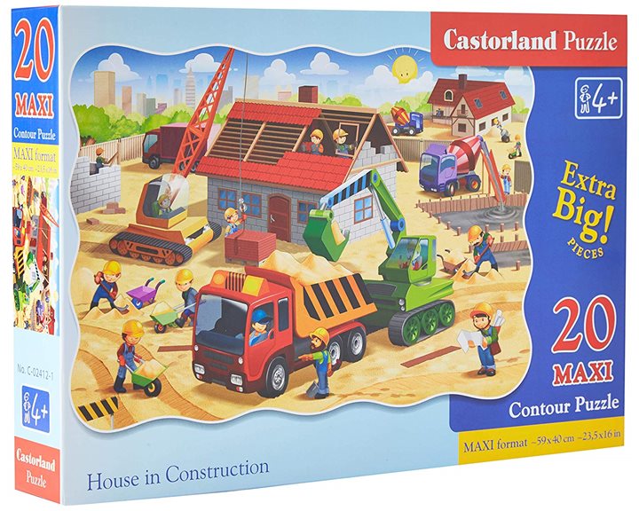 Παζλ Castorland 20 Maxi House of Construction 59x40 C-02412-1