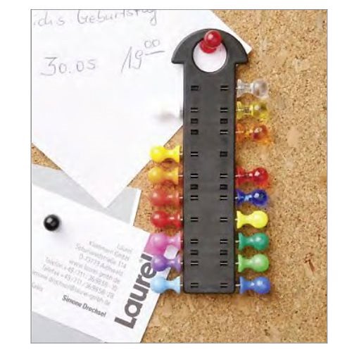 Καρφίτσες Φελλοπίνακα Laurel 2929-98 14mm Πύργος 20pcs Διάφορα Χρώματα