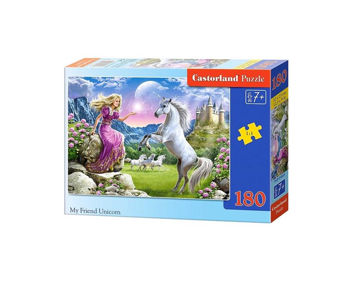 Παζλ Castorland 180τμχ. My Friend Unicorn 32x23cm B-018024