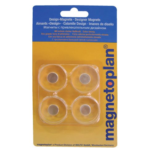 Μαγνήτης Magnetoplan Διαφανής Ακρυλικός 30mm 4τεμ. 1680030