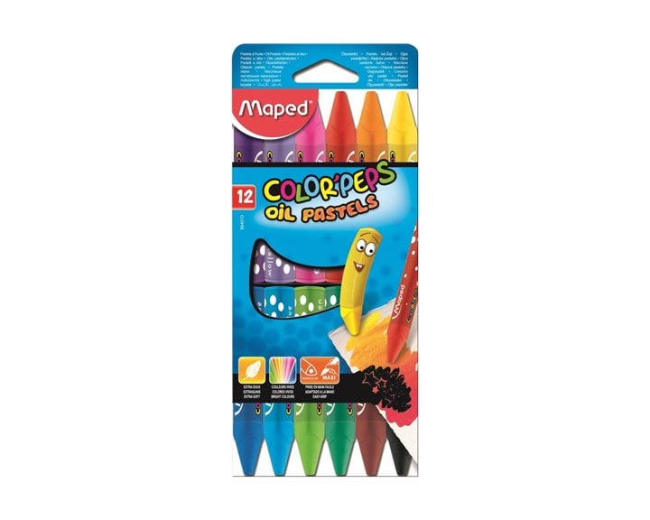 Λαδοπαστέλ Maped Oil Pastels 12τεμ. 864010