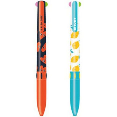 Στυλό M&G 0.7mm 4 Pastel Χρωμάτων In Love With Lemons  ABP80671