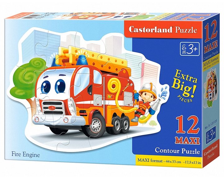 Παζλ Castorland 12 Maxi Fire Engine 47x33cm B-120109
