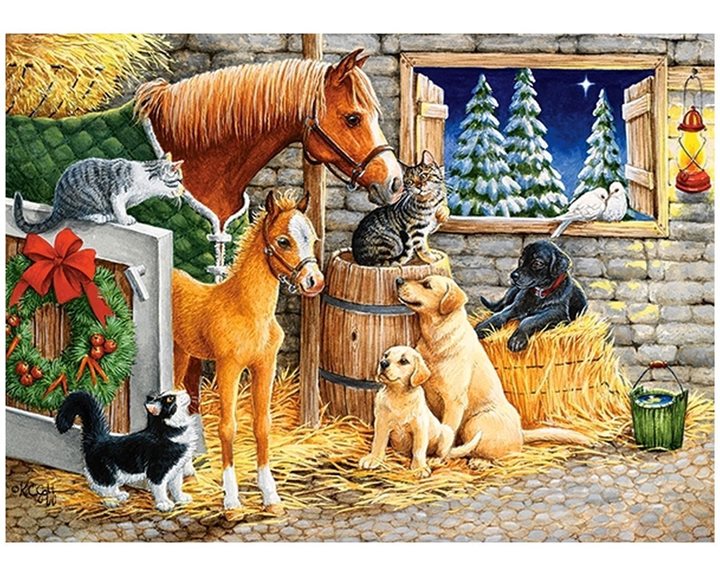 Παζλ Castorland 120 Τμχ. Gathering Friends 32x23cm B-13340-1