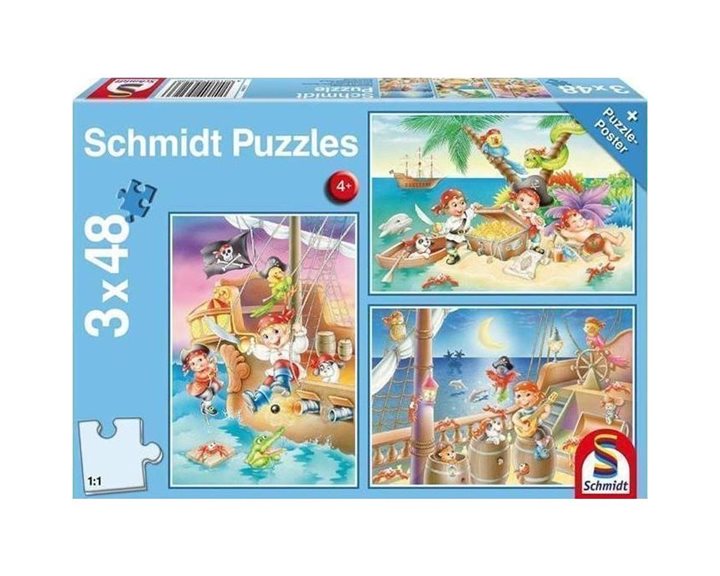 Πάζλ Schmidt 3x48 Τεμ. Ζωάκια 56222