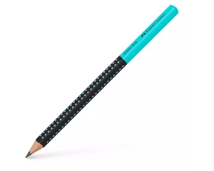 Μολύβι Faber-Castell HB Jumbo Grip Δίχρωμο Μαύρο-Τυρκουάζ 511912