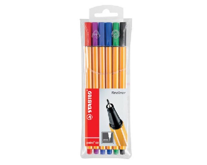 Μαρκαδόρος Stabilo 0.4mm 6τμ. 128007