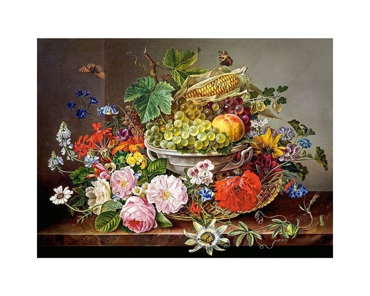 Παζλ Castorland 2000τεμ. Still Life With Flowers and Fruit Basket 92x68 C-200658-2