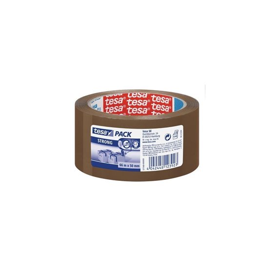Ταινία συσκευασίας Tesa Strong PP 66mΧ50mm αθόρυβη Καφέ