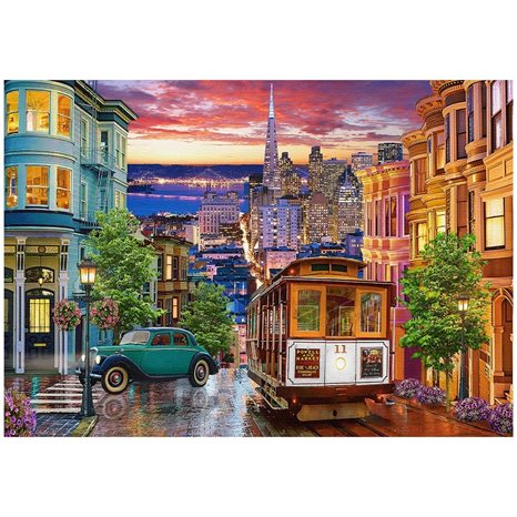 Παζλ Castorland 500 τμχ. San Francisco Trolley 47x33cm B-53391