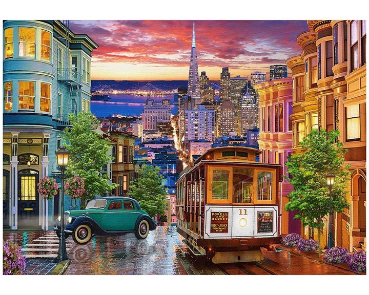 Παζλ Castorland 500 τμχ. San Francisco Trolley 47x33cm B-53391