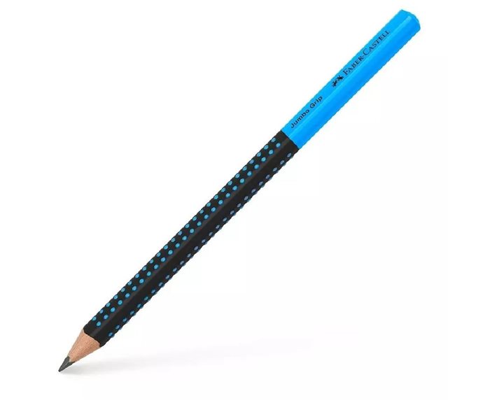 Μολύβι Faber-Castell HB Jumbo Grip Δίχρωμο Μαύρο-Μπλε 511910