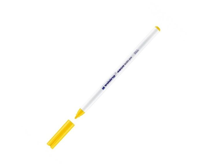 Μαρκαδόρος Edding 4600 Ανεξίτηλος Για Υφασμα T-Shirt 1mm Κίτρινο