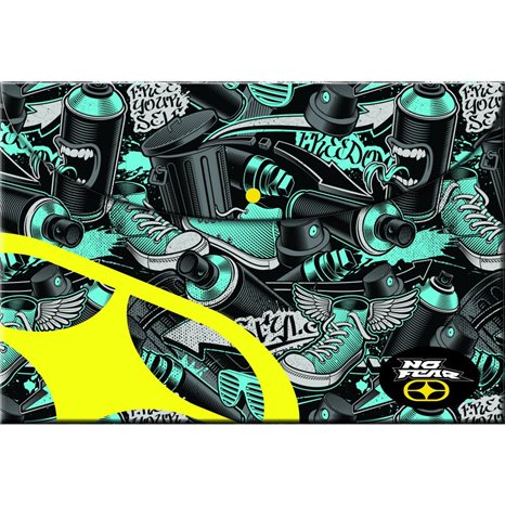 Φάκελος Κουμπί BMU No Fear Yellow Graffiti 347-66580