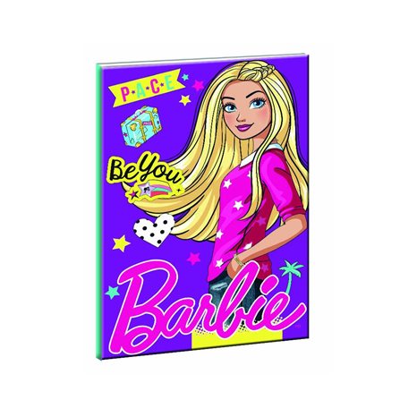 Τετράδιο Καρφίτσα Gim Barbie 17χ25cm 40φ 349-63400